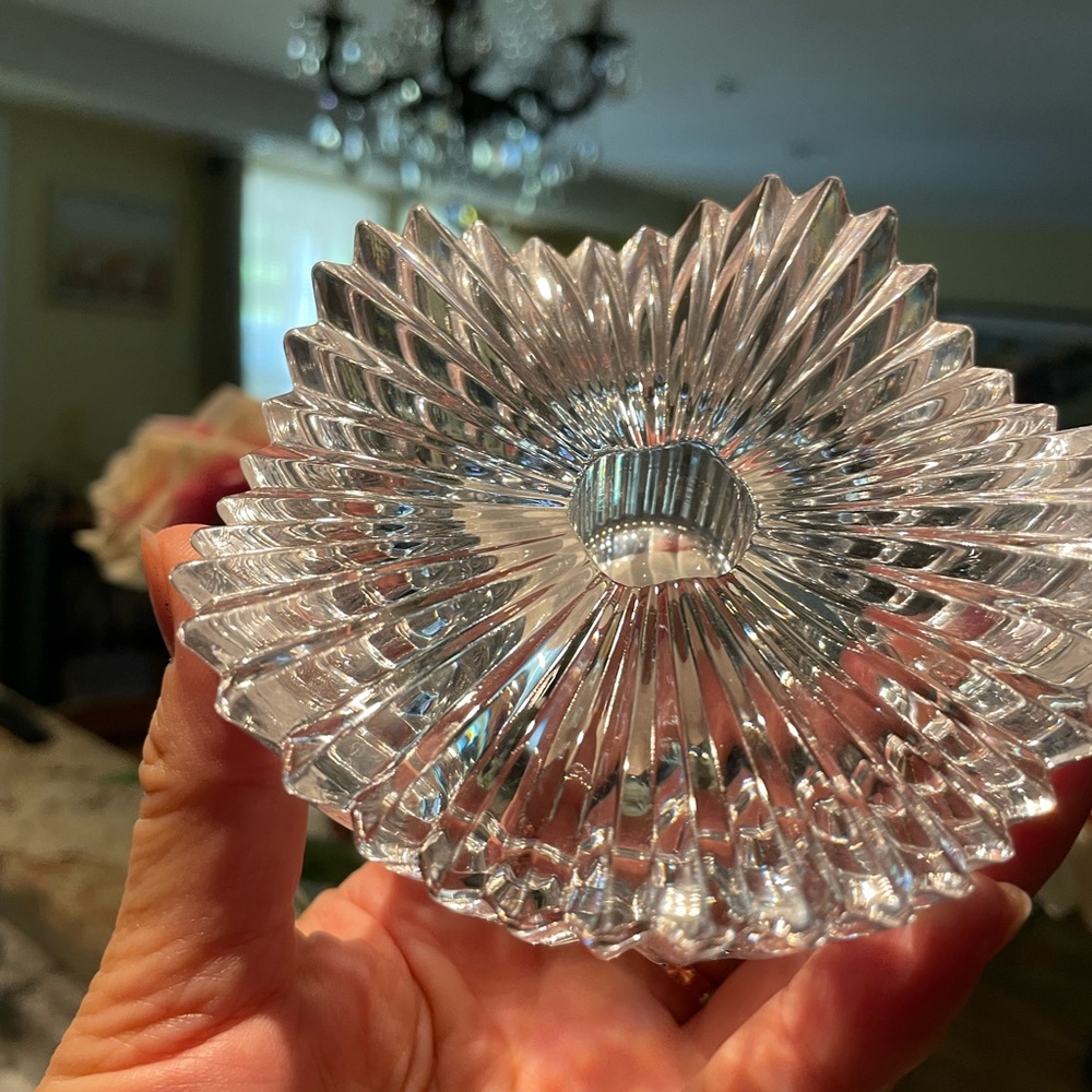 Mikasa Silver Glass Art Intricate Patterns